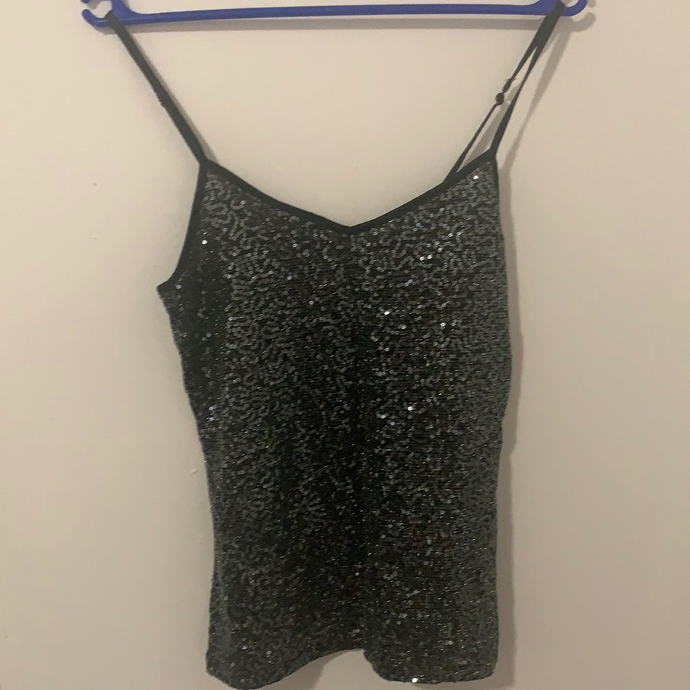 Express Sequin black cami S unworn